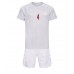 Danmark Simon Kjaer #4 Barnkläder Borta matchtröja till baby VM 2022 Kortärmad (+ Korta byxor) Billigt